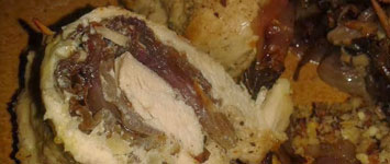 Involtini con pollo, radicchio e granella di nocciola Piemonte igp ricetta